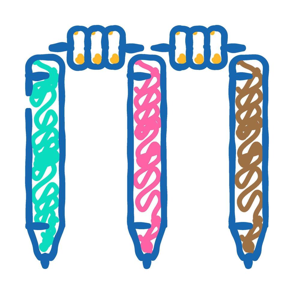 wicket accessory icon doodle illustration vector