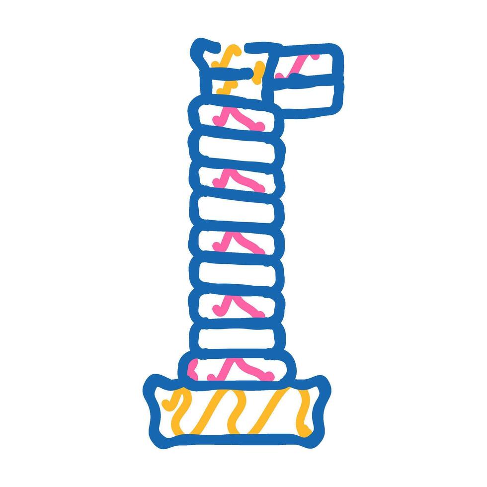 winding on handle icon doodle illustration vector