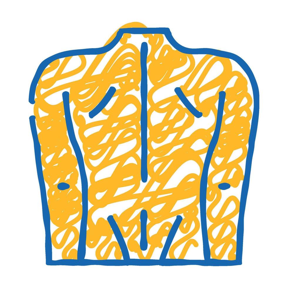 rash allergy pimples icon doodle illustration vector