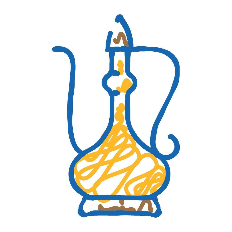 decorative arab jug icon doodle illustration vector