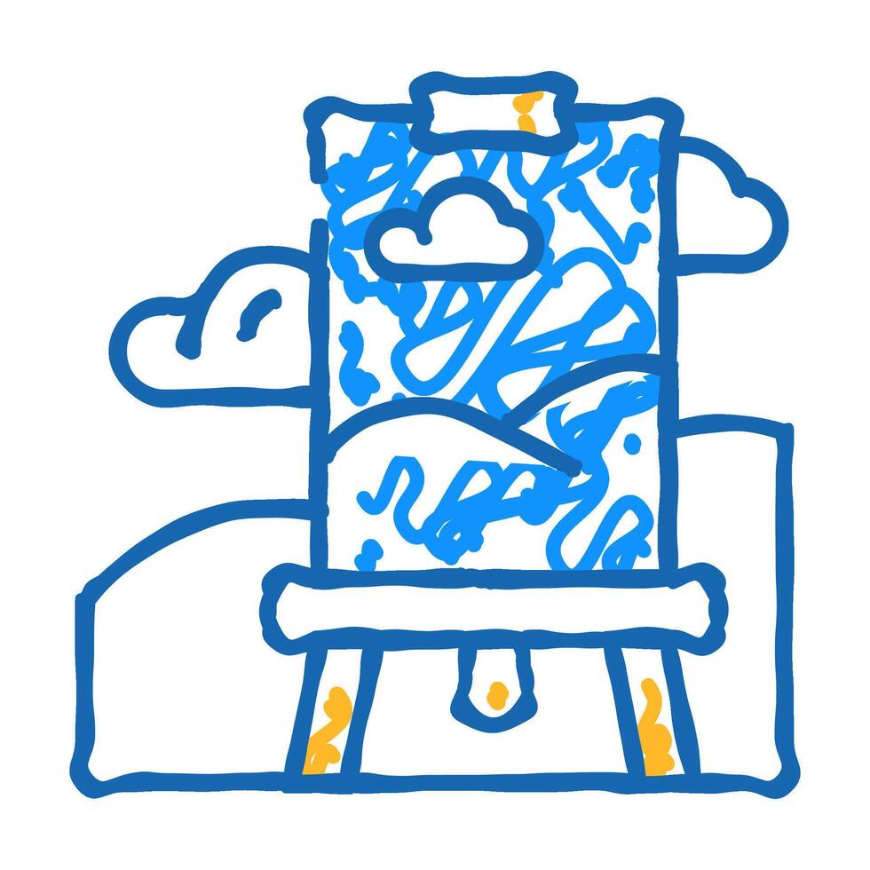 art school icon doodle illustration vector