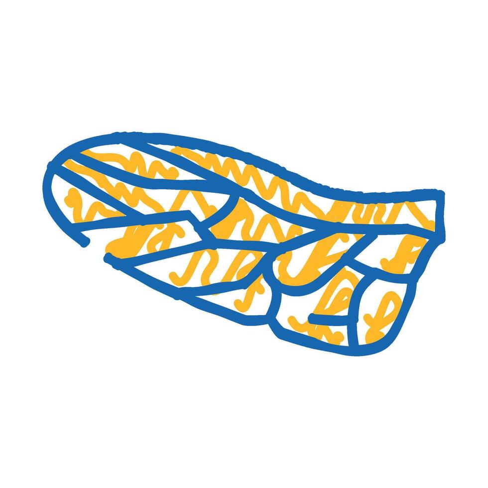 fly wing icon doodle illustration vector