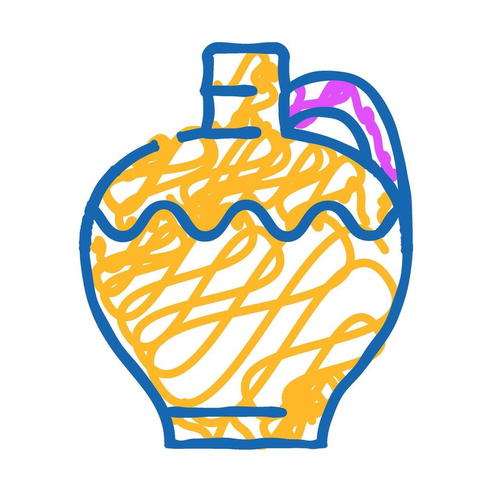 ancient clay crockery icon doodle illustration vector