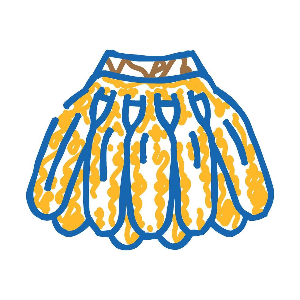 baby banana icon doodle illustration vector