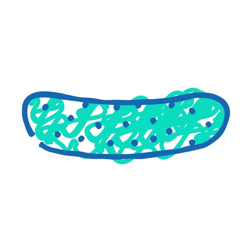 cucumber with pimples icon doodle illustration vector