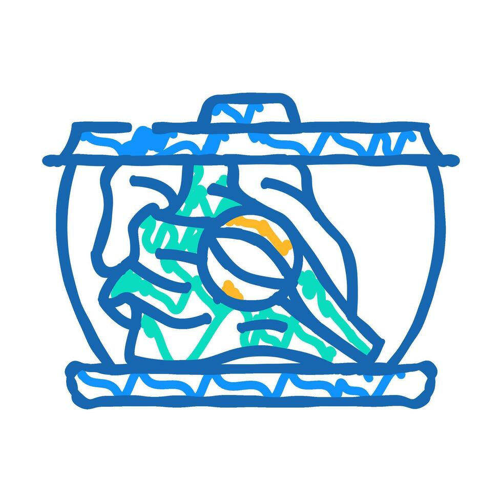 vacuum storage icon doodle illustration vector