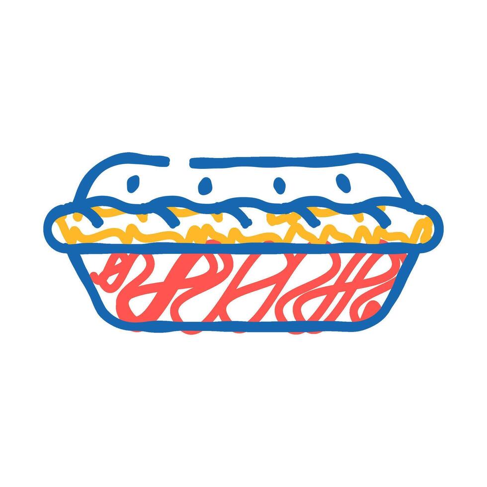 pumpkin pie icon doodle illustration vector