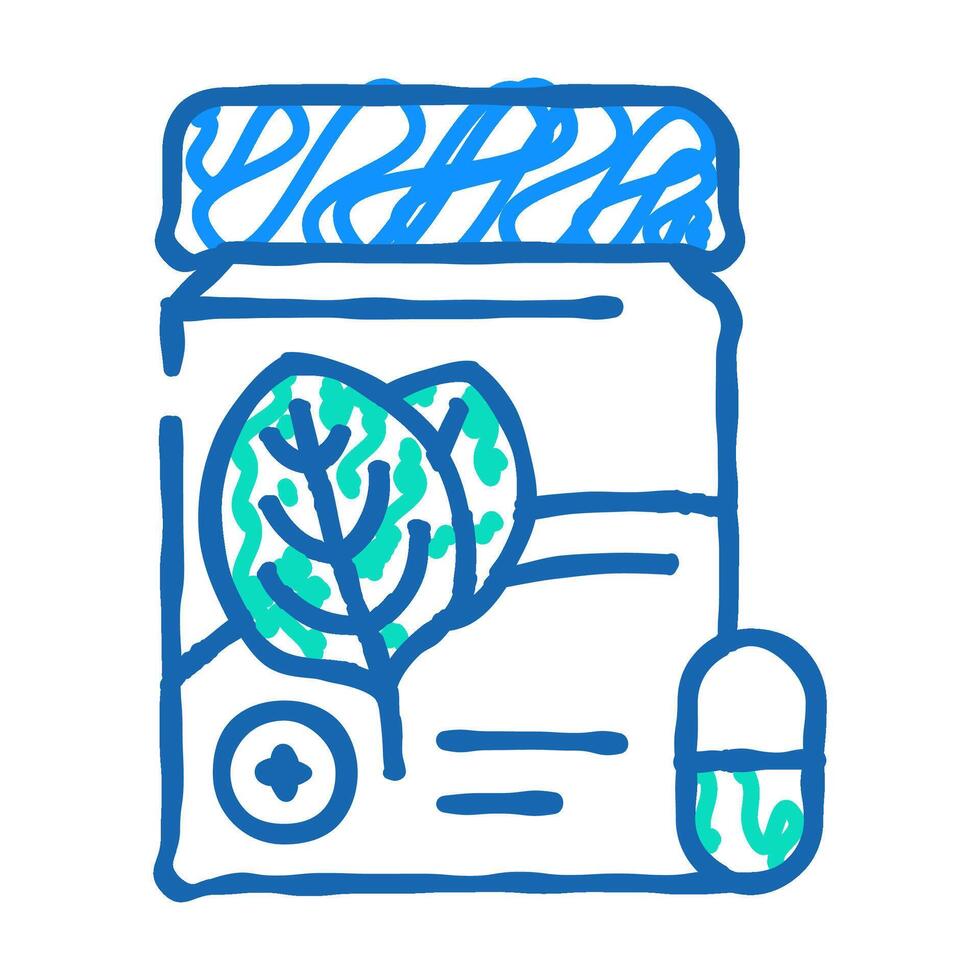 superfood spinach icon doodle illustration vector