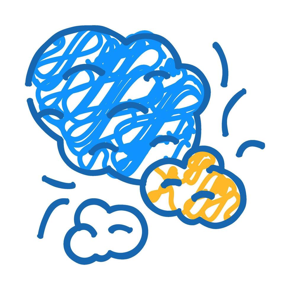 dust particle icon doodle illustration vector