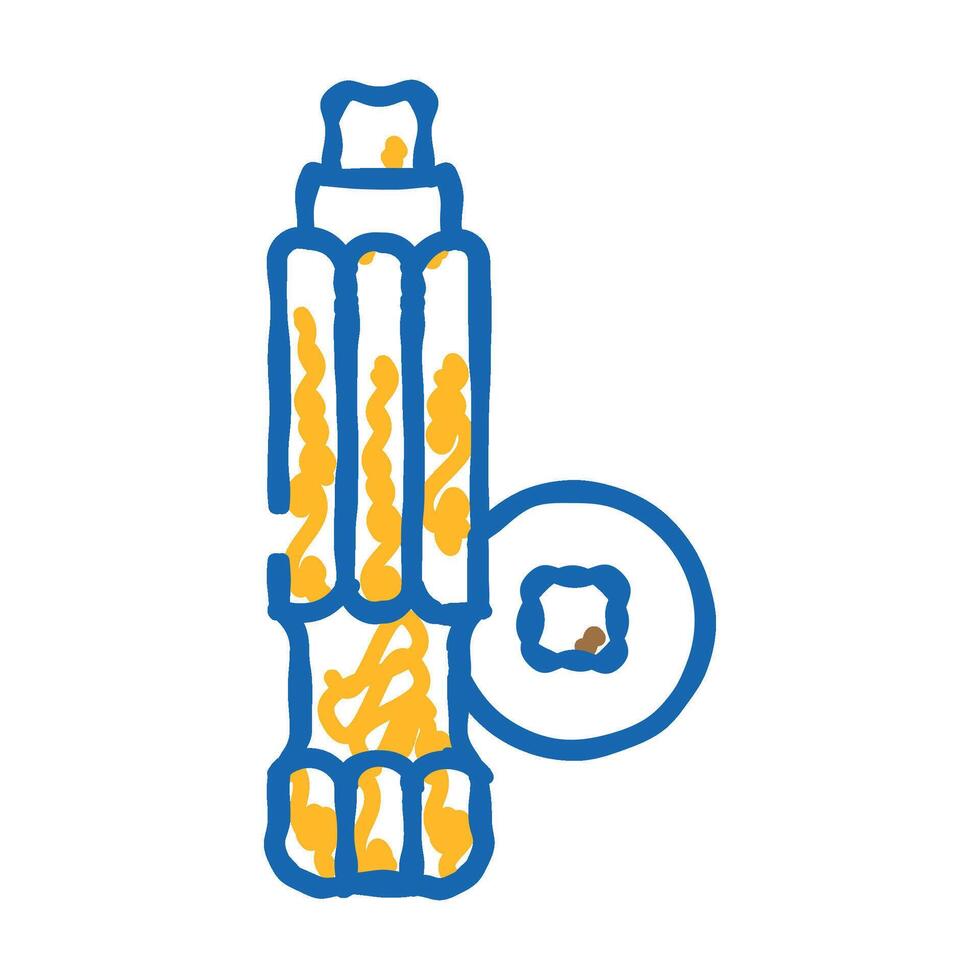 robertson screwdriver bit icon doodle illustration vector