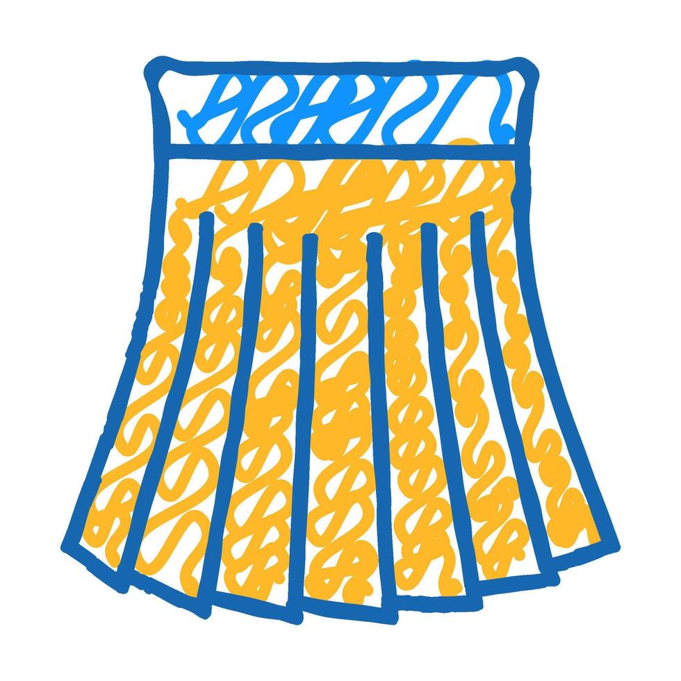 pleated skirt icon doodle illustration vector