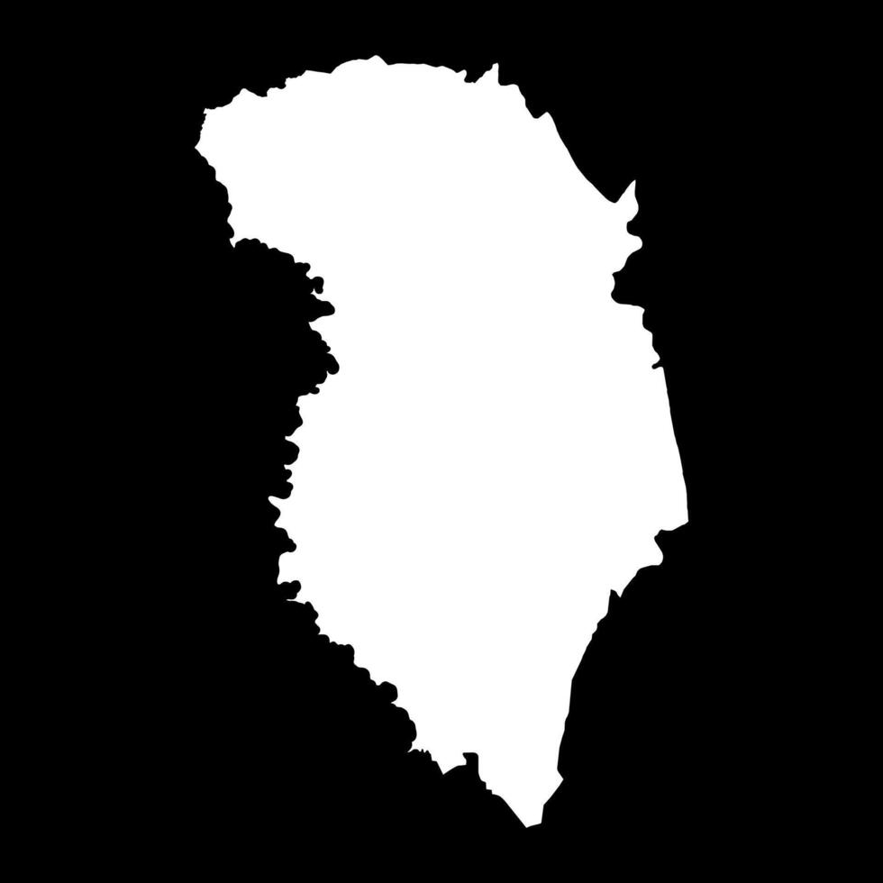 Zanzan district map, administrative division of Ivory Coast. illustration. vector