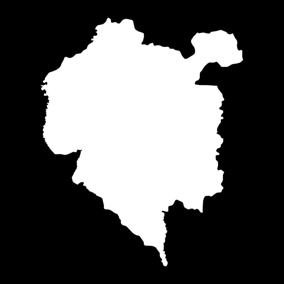 Denguele district map, administrative division of Ivory Coast. illustration. vector