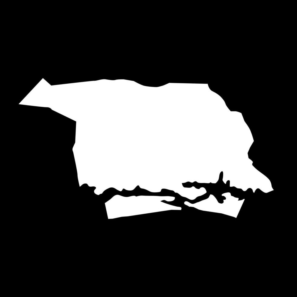 Abidjan map, administrative division of Ivory Coast. illustration. vector