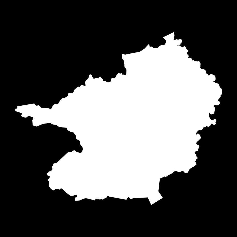 Lacs district map, administrative division of Ivory Coast. illustration. vector