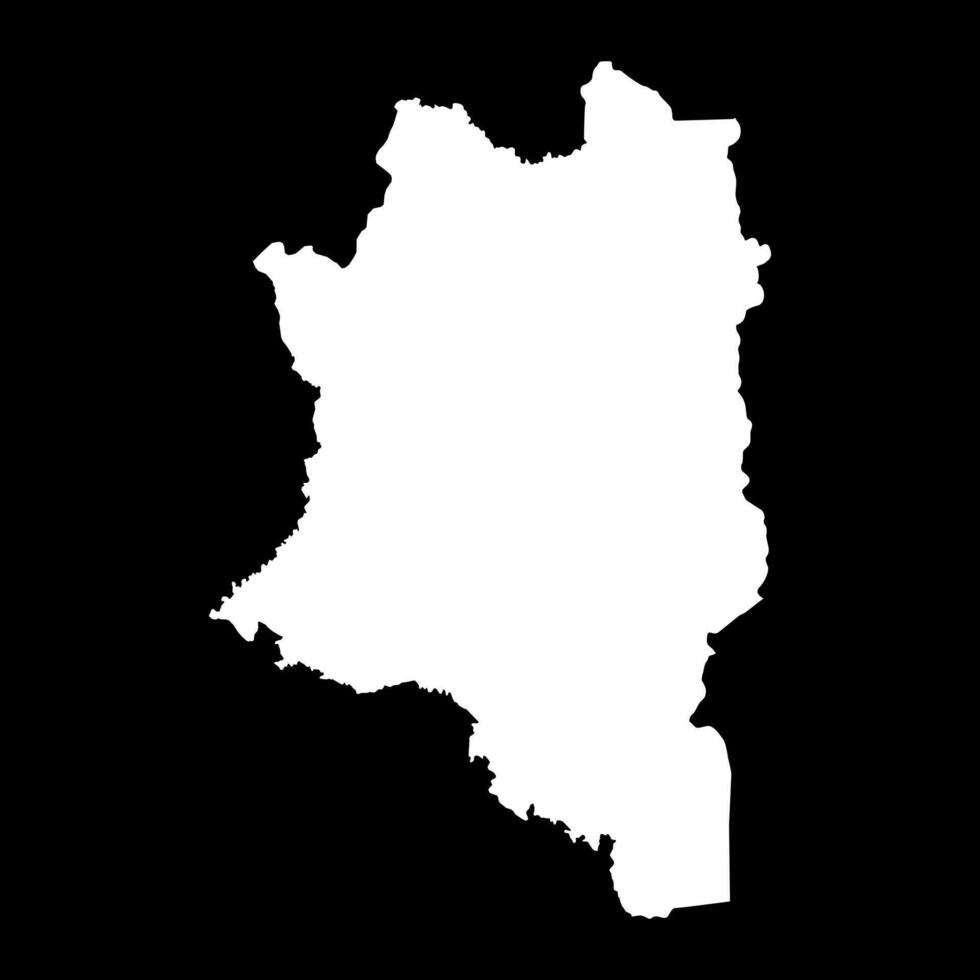 Montagnes district map, administrative division of Ivory Coast. illustration. vector