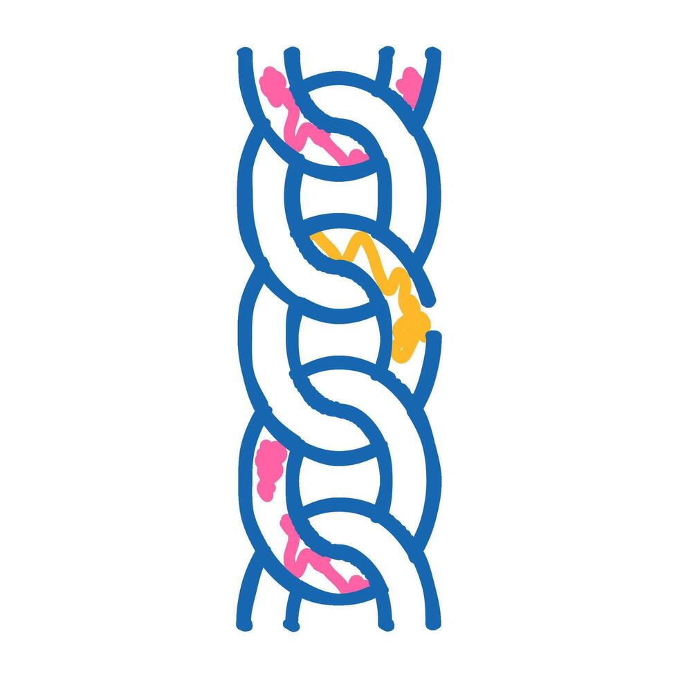 curb chain icon doodle illustration vector