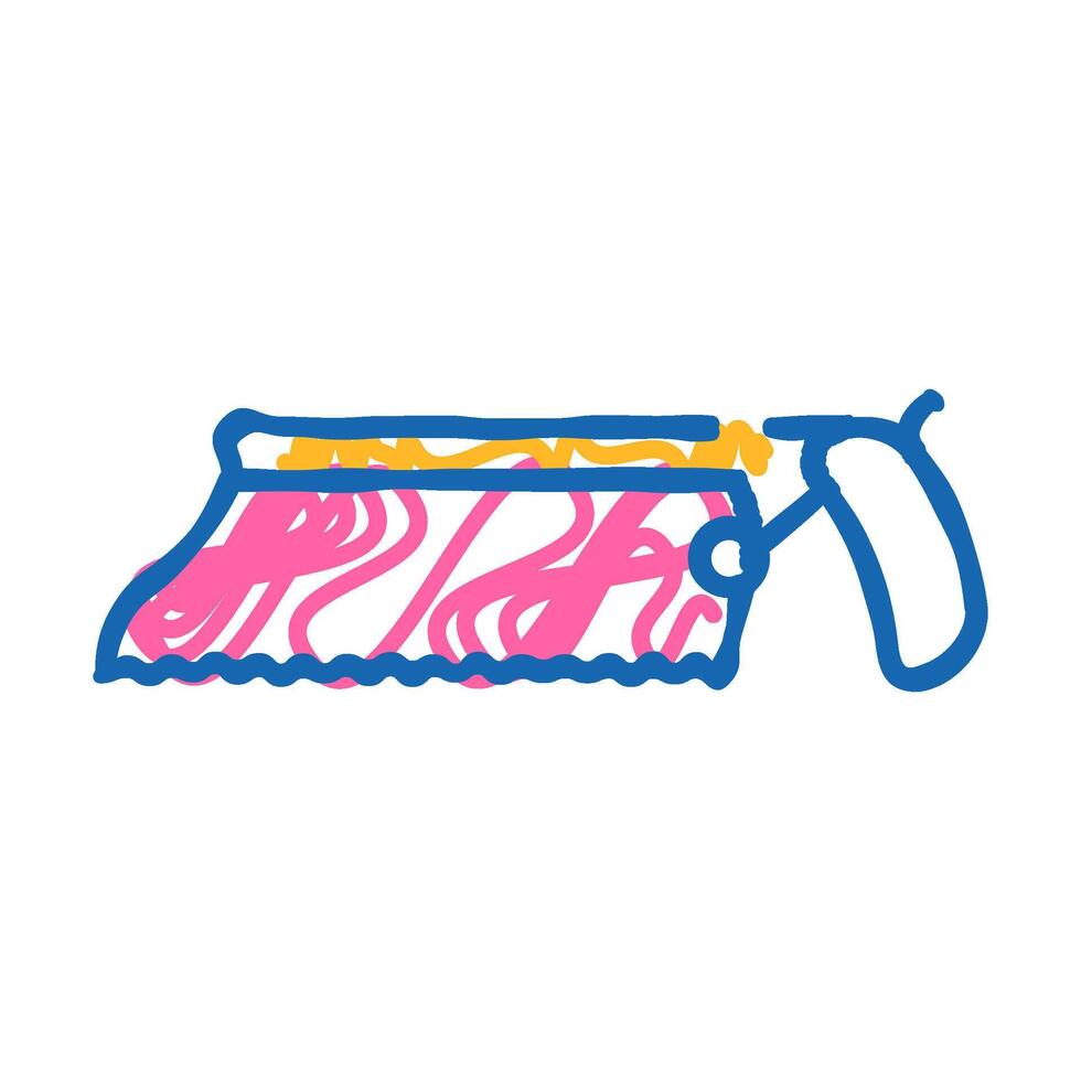 bone saw icon doodle illustration vector