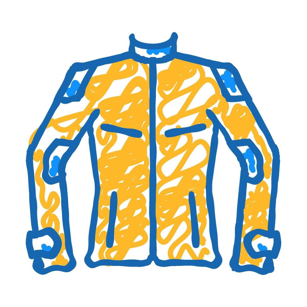 jacket motorcycle icon doodle illustration vector