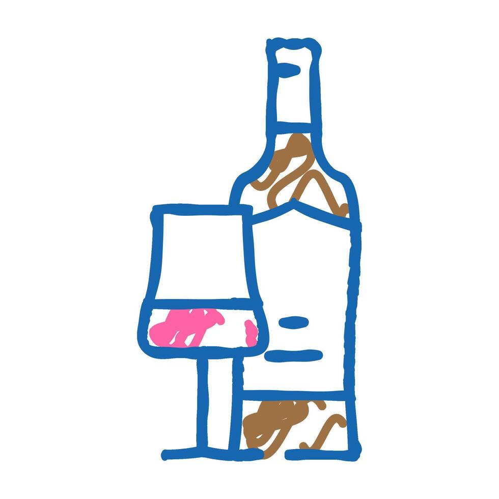 cabernet sauvignon red wine icon doodle illustration vector