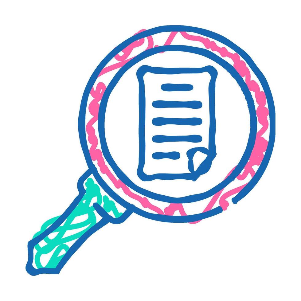 browse folder icon doodle illustration vector