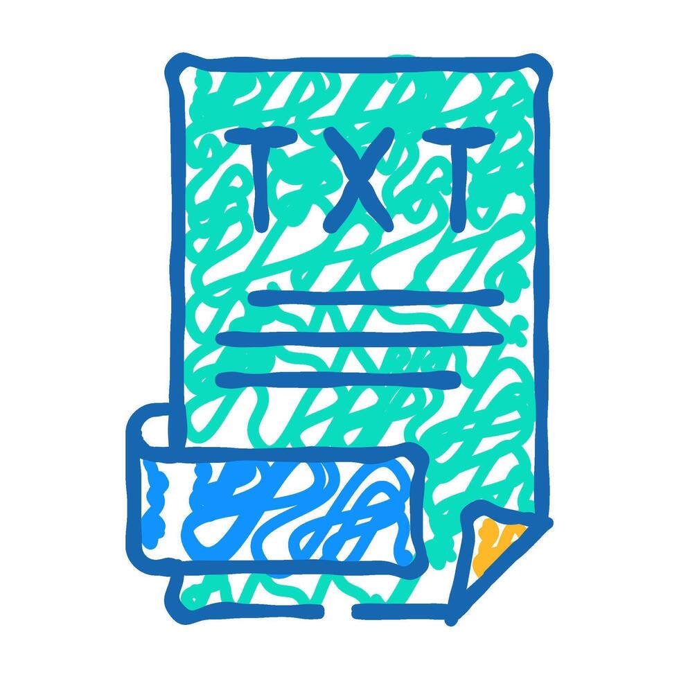 portfolio folder icon doodle illustration vector