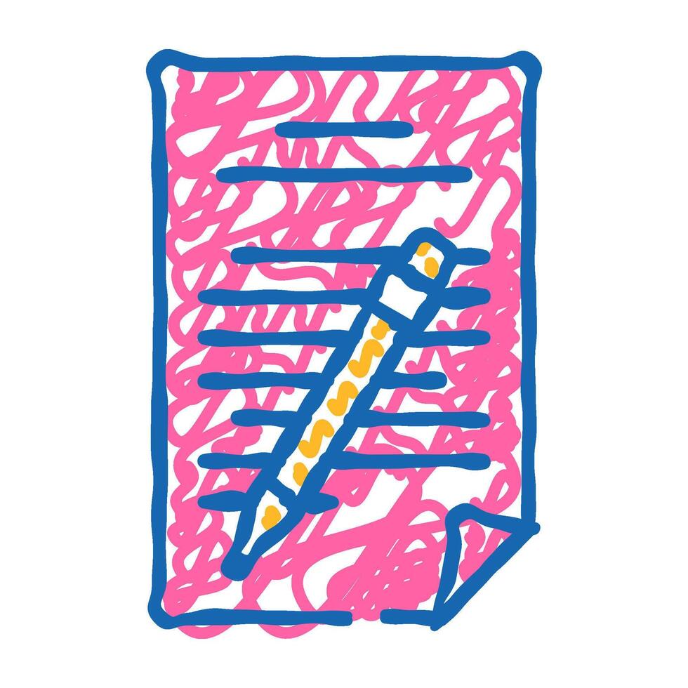 directory folder icon doodle illustration vector