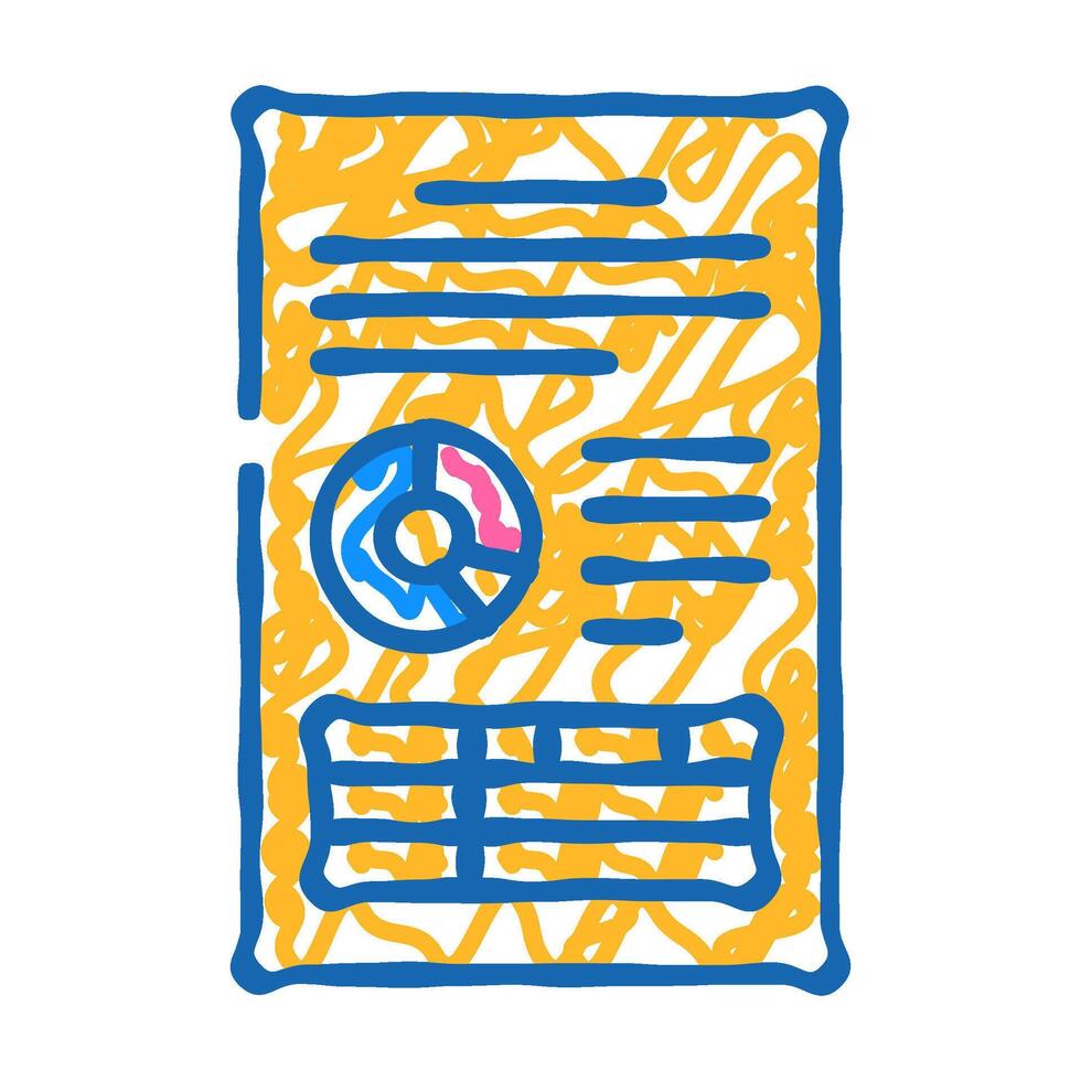 computer folder icon doodle illustration vector