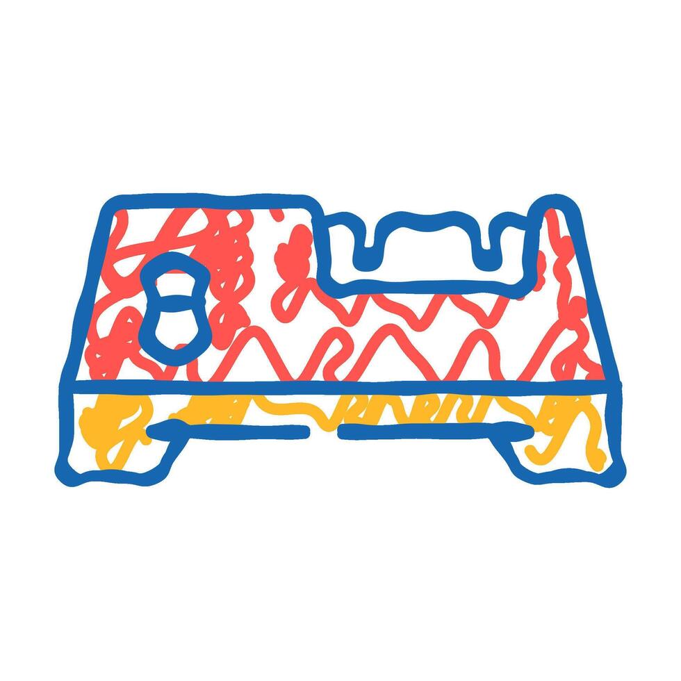 knife butcher sharpener icon doodle illustration vector
