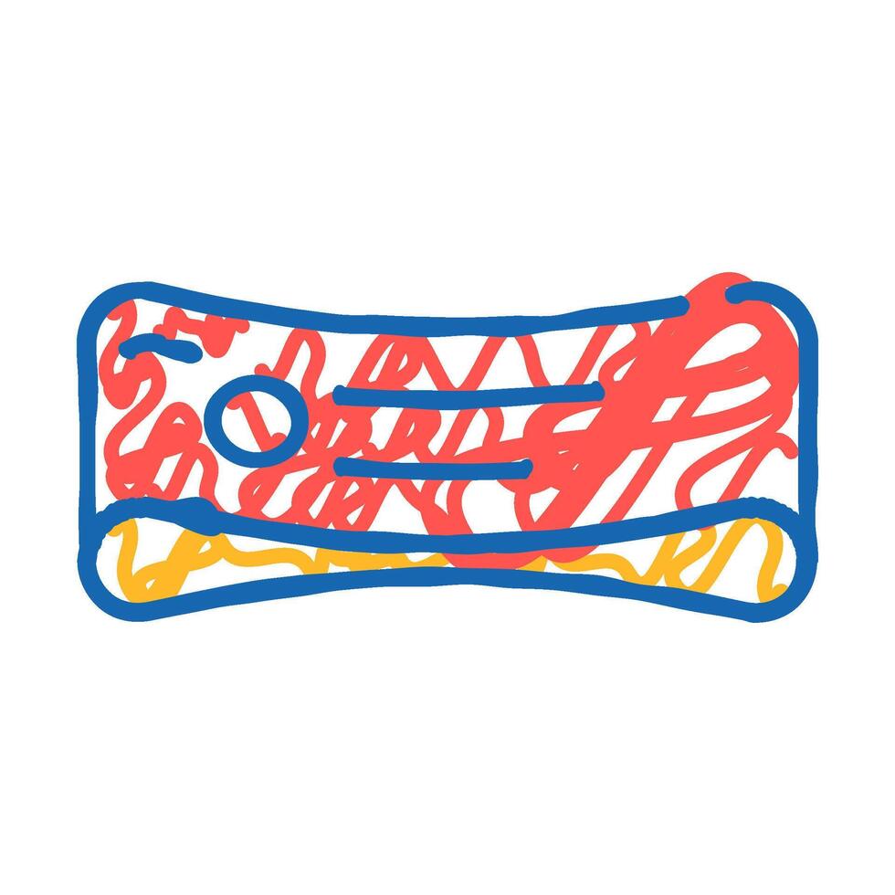 band fitness sport icon doodle illustration vector