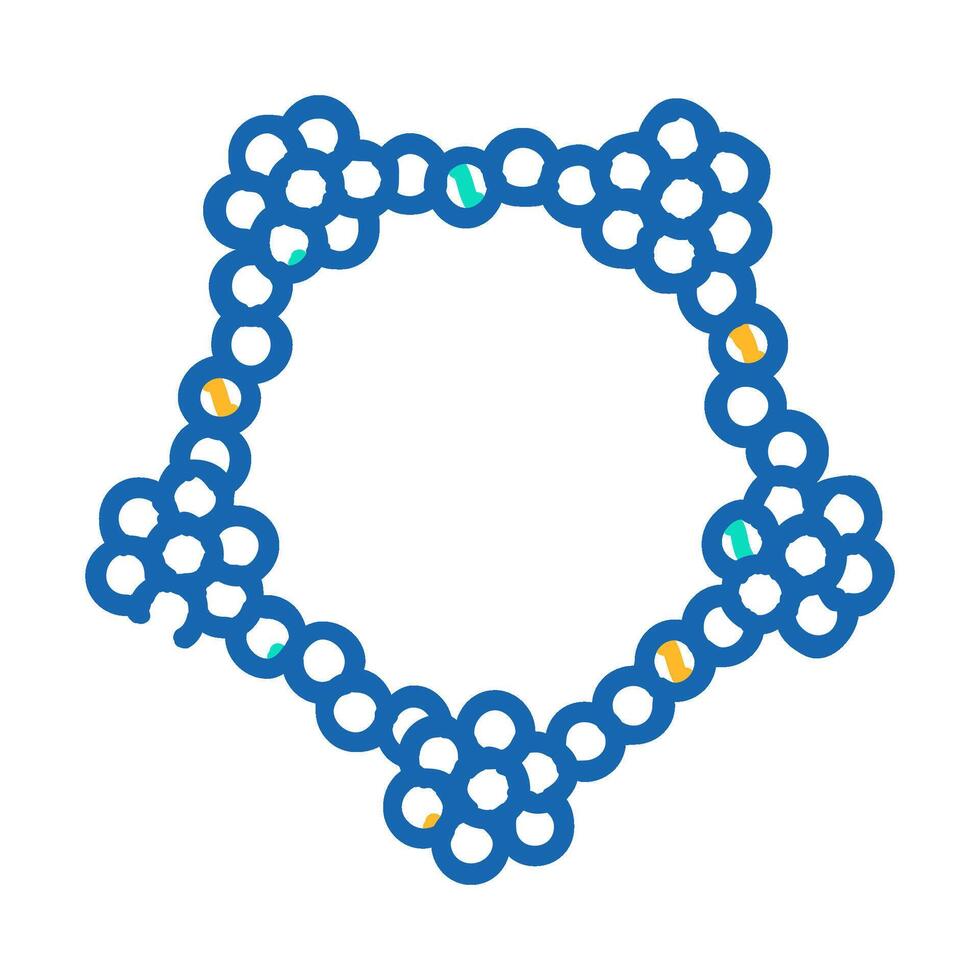molecular structure icon doodle illustration vector