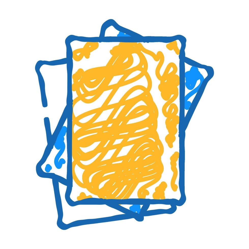 paper sheet document icon doodle illustration vector