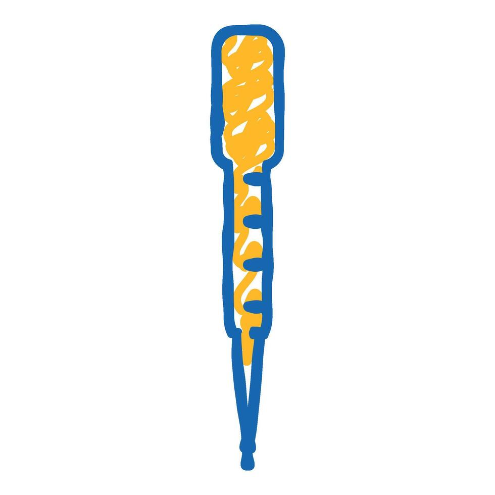 pasteur pipette chemical glassware lab icon doodle illustration vector