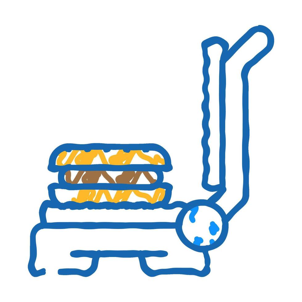 sandwich maker home accessory icon doodle illustration vector