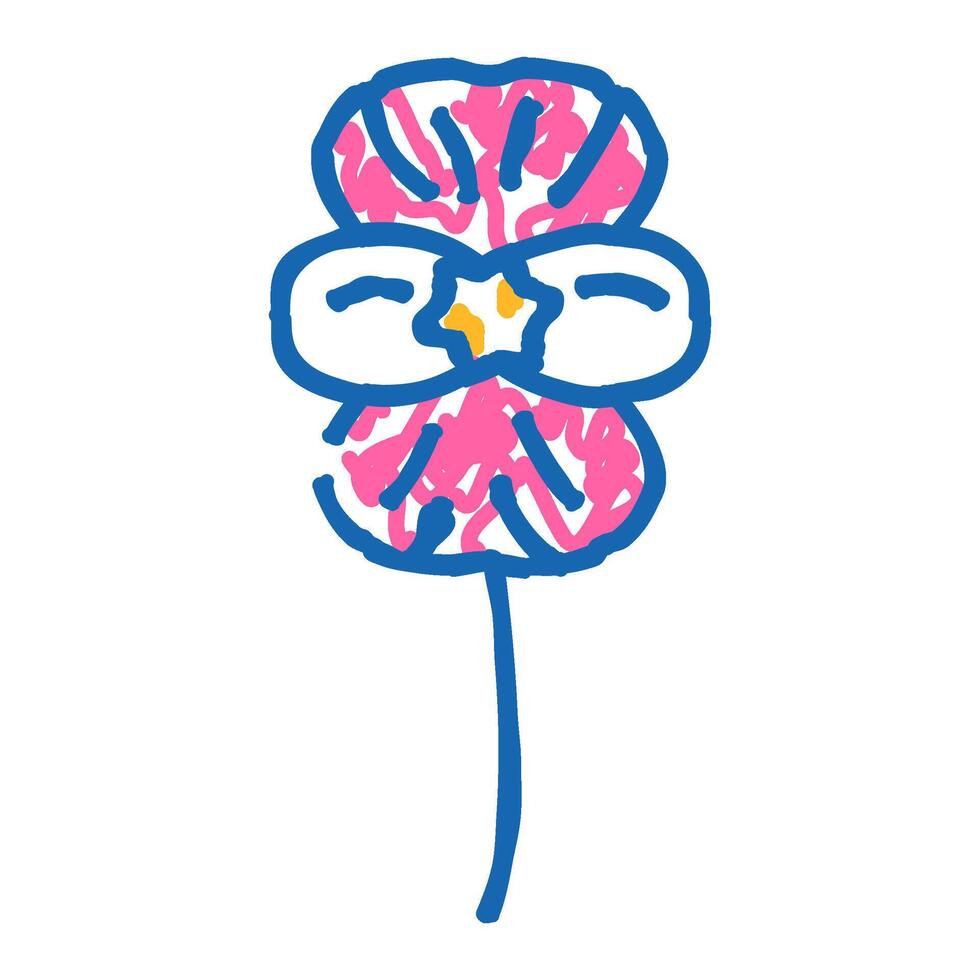 begonia flower spring icon doodle illustration vector