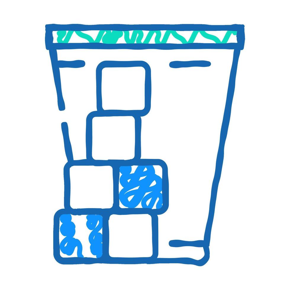 dice game board table icon doodle illustration vector