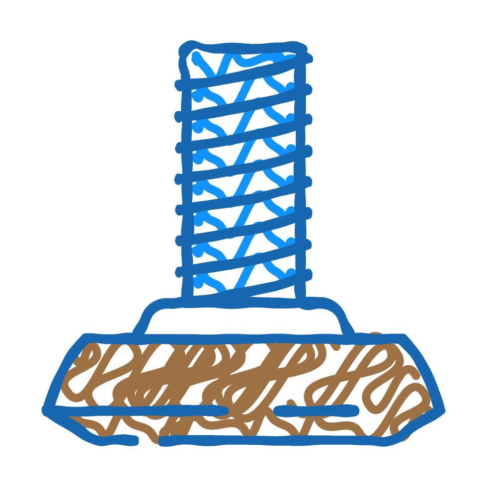 glide furniture hardware fitting icon doodle illustration vector