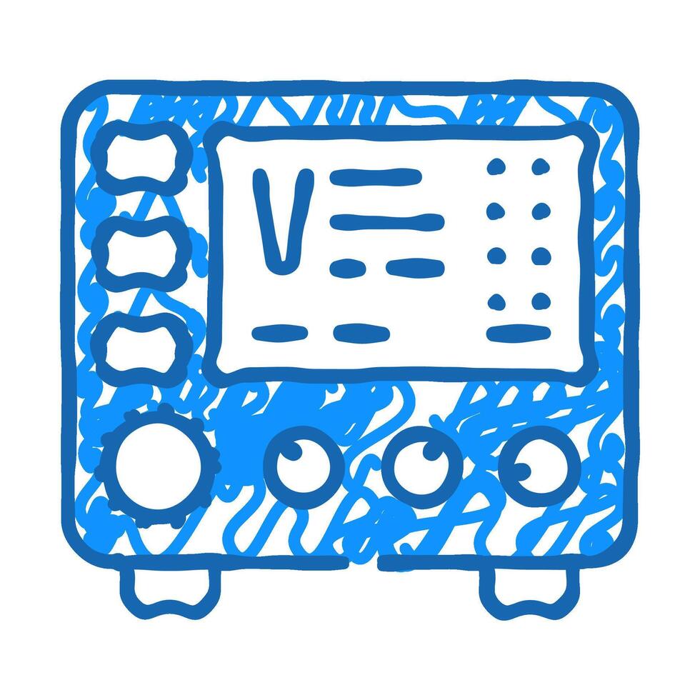 power supply electrical engineer icon doodle illustration vector