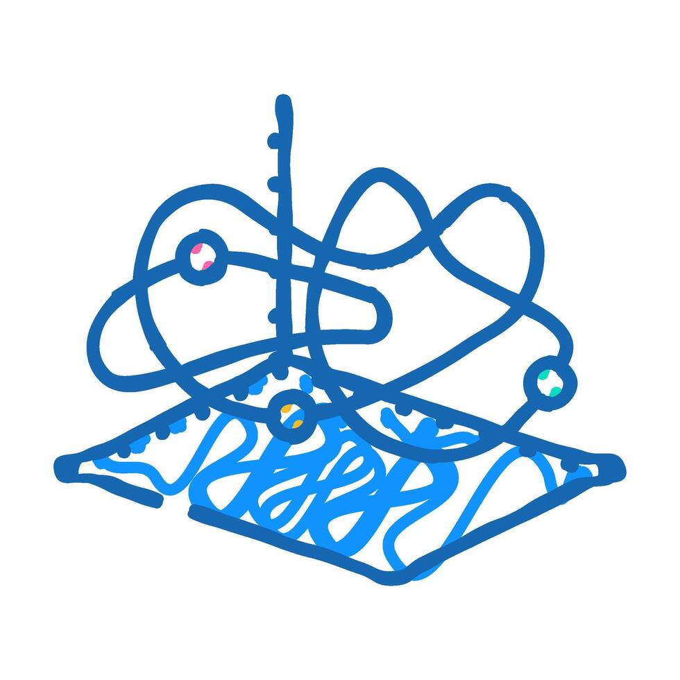 chaos theory math science education icon doodle illustration vector