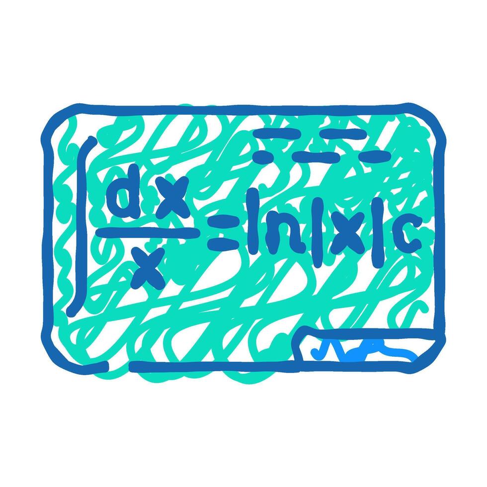 formula math science education icon doodle illustration vector
