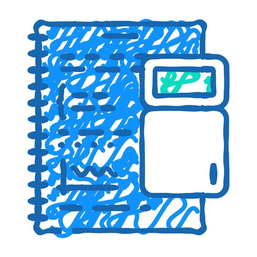 calculate math science education icon doodle illustration vector