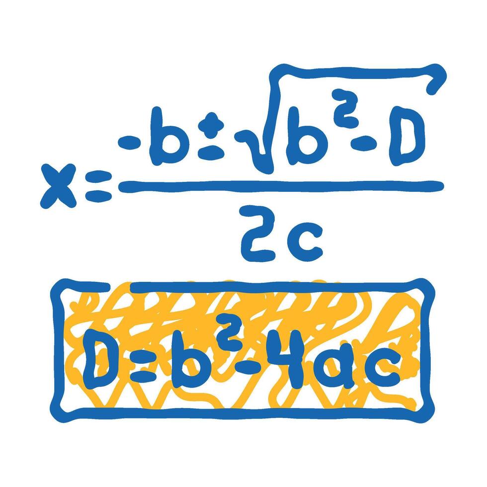 formula math science education icon doodle illustration vector