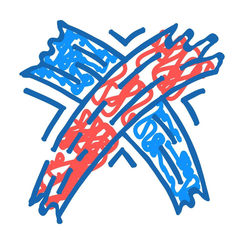 no hand icon doodle illustration vector