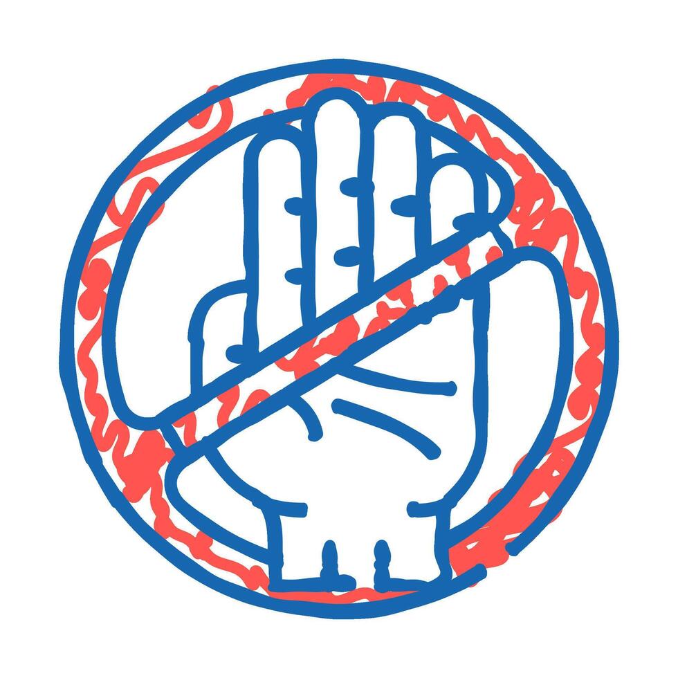 license cancel icon doodle illustration vector
