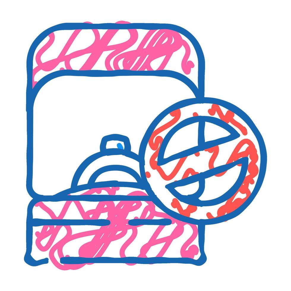 stamp rejected icon doodle illustration vector