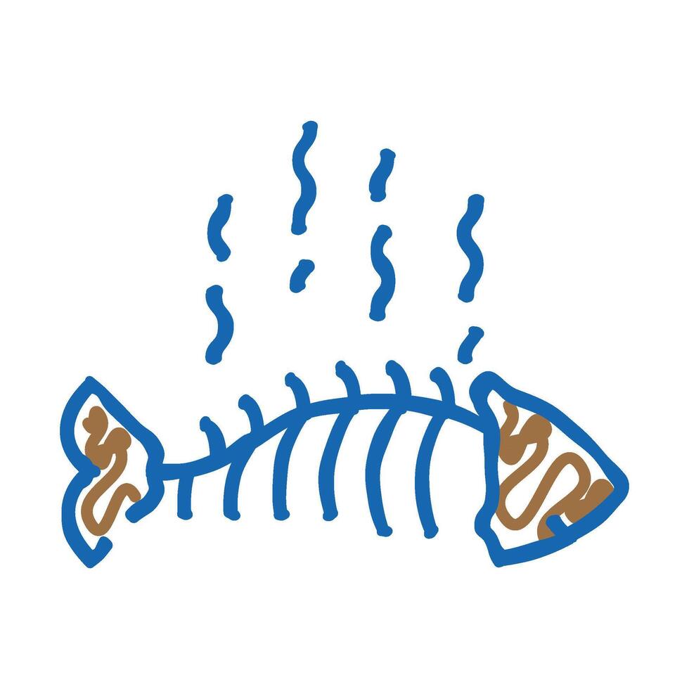 stench smell icon doodle illustration vector
