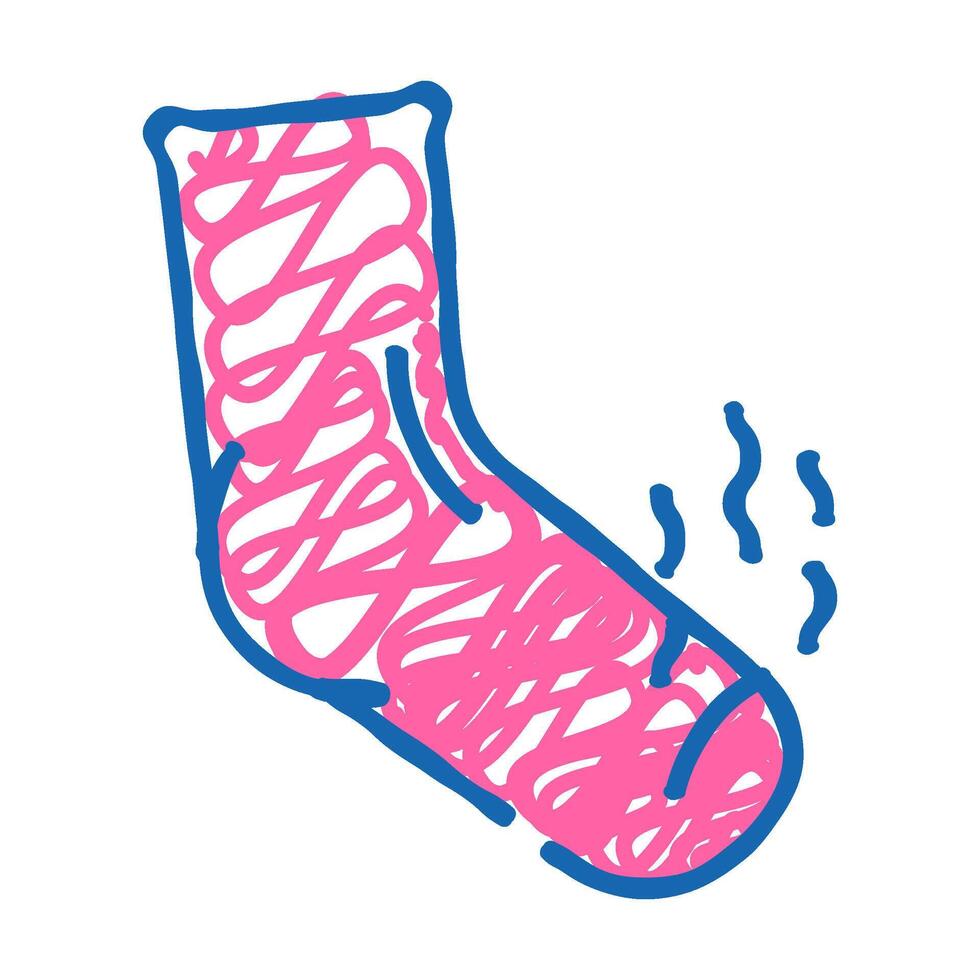 stink smell icon doodle illustration vector