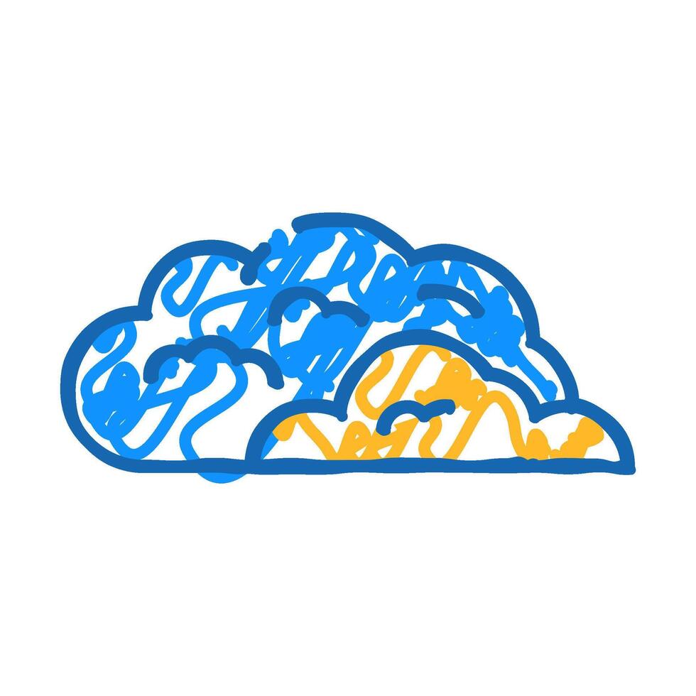 cloud smell icon doodle illustration vector