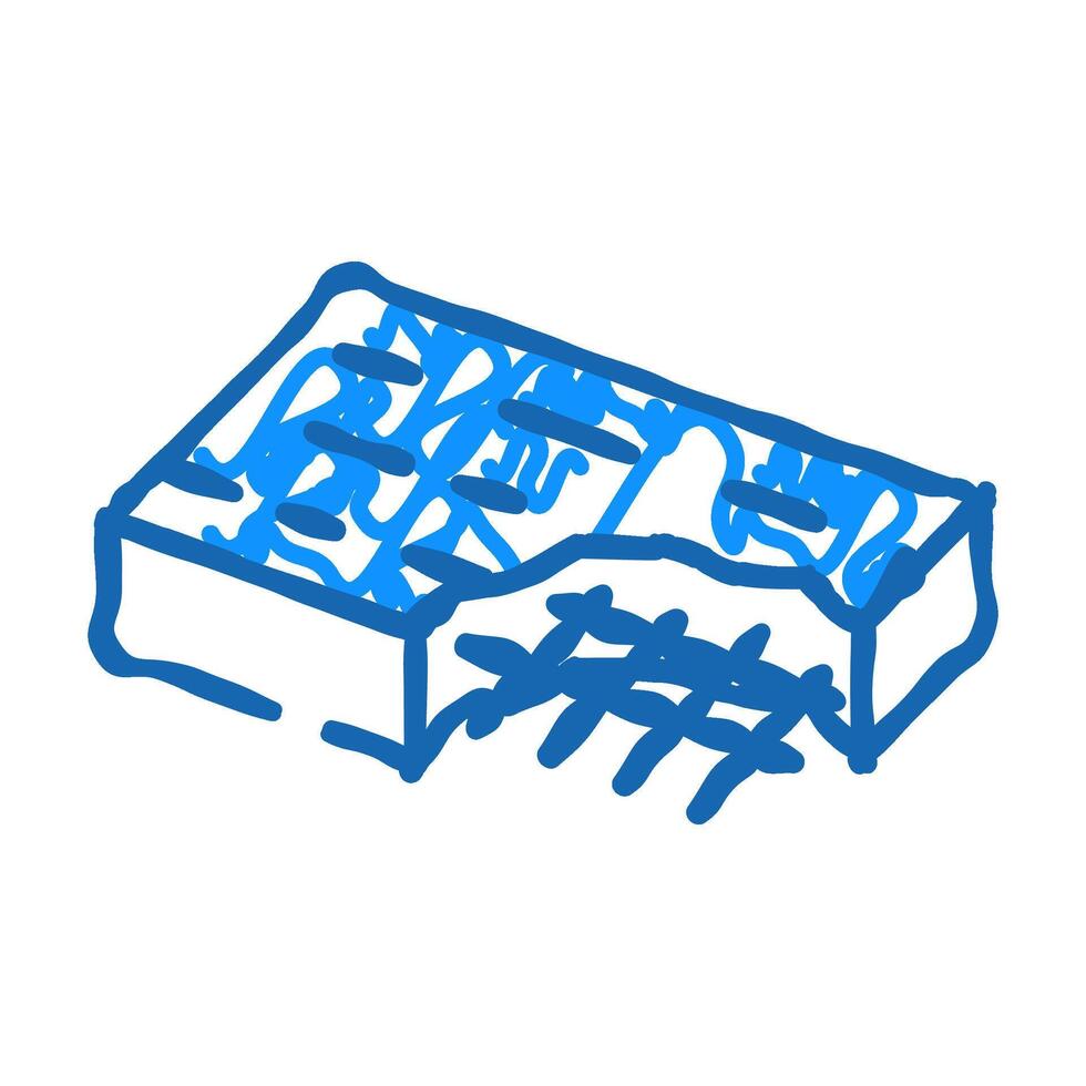 concrete slab civil engineer icon doodle illustration vector