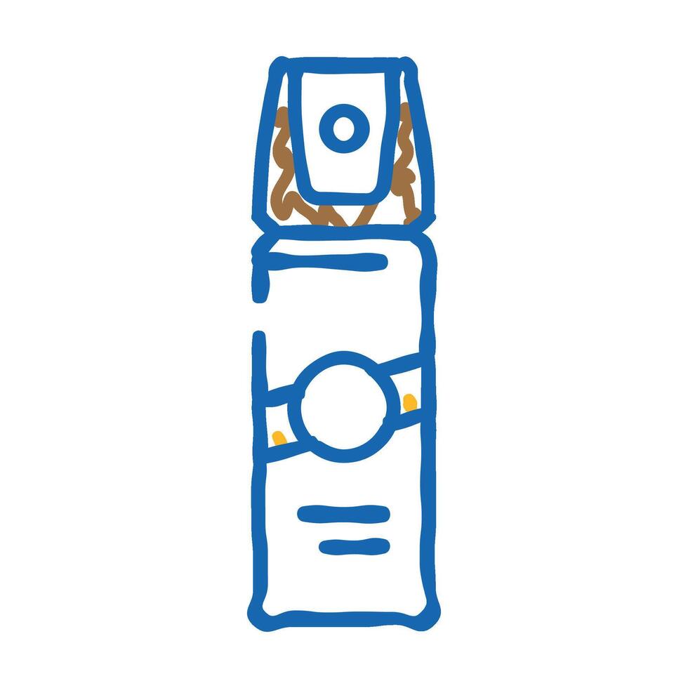 insect repellant glamping icon doodle illustration vector